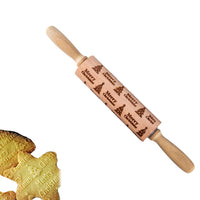 34cm Christmas Embossed Rolling Pin