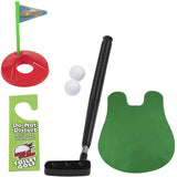 Toilet Mini Golf Potty Putter Toy Set