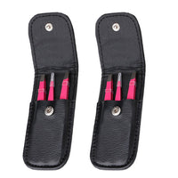 3Pcs Stainless Steel Eyebrow Tweezers Set