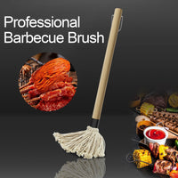 Wooden Handle BBQ Basting Mop Set