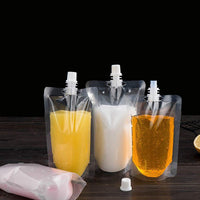 Set of 30Pcs 250ML Clear Stand up Spout Pouch with Leak Proof Caps