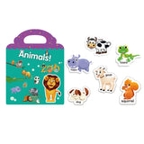 3 Pack Reusable Early Learning Kids Educational Stickers Books Set