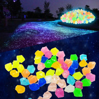 300-Piece Set Colourful Luminous Pebbles Stones