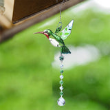 Suncatcher Window Hanging Rainbow Prism Pendants Green