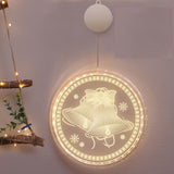 Christmas Led Decoration Lights 3D Window Decoration Light-Christmas Bell