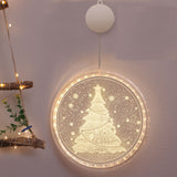 Christmas Led Decoration Lights 3D Window Decoration Light-Christmas Tree