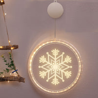 Christmas Led Decoration Lights 3D Window Decoration Light-Snowflakes