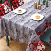 Christmas Tablecloth Rectangle Table Cover Cloth Xmas Dinner Party Decor Style 3