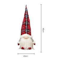 Christmas Gnome Santa with Light Ornament Xmas Decor-Red