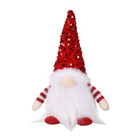 Christmas Gnome Santa with LED Light Plush Doll Ornament Tree Xmas Decor Red