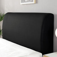 Elastic Bedhead Cover Headboard Bed Head Protection Cover S -Black