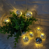 3M LED String Lights Disco Ball Party Battery Christmas Retro LED Mirror Balls Warm White