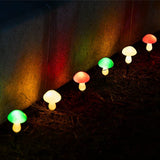 Solar Powered LED Mushroom Fairy String Light