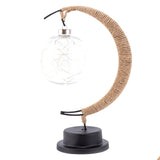 LED Table Lamp Hemp Rope Moon Desk Night Lamp-Warm White