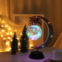 LED Table Lamp Hemp Rope Moon Desk Night Lamp-Four-color