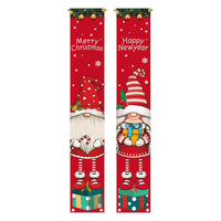 Christmas Banner Sign Xmas Door Banner Wall Hanging Party Decoration Style 3