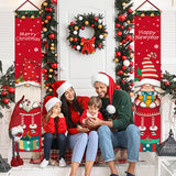 Christmas Banner Sign Xmas Door Banner Wall Hanging Party Decoration Style 3