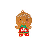 12pcs Set Gingerbread Man Christmas Tree Hanging Pendants