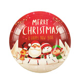 Christmas Paper Cup Plate Fork Tableware Kit Christmas Party Supplies