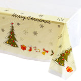 Christmas Disposable Rectangular Tablecloth Table Cloth Xmas Home Dinner Decor Style 1