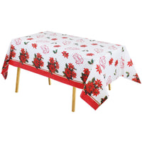 Christmas Disposable Rectangular Tablecloth Table Cloth Xmas Home Dinner Decor Style 2