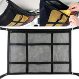 Universal Car Roof Ceiling Cargo Net Mesh Storage Bag Pockets Pouch For SUV Van