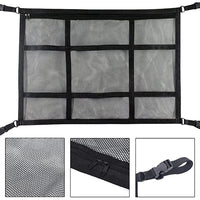 Universal Car Roof Ceiling Cargo Net Mesh Storage Bag Pockets Pouch For SUV Van