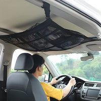 Universal Car Roof Ceiling Cargo Net Mesh Storage Bag Pockets Pouch For SUV Van