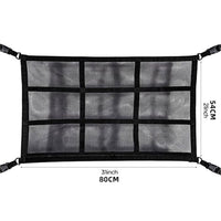 Universal Car Roof Ceiling Cargo Net Mesh Storage Bag Pockets Pouch For SUV Van