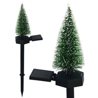 Set of 2pcs Solar LED Snowflake Christmas Tree Light Garden Decoration