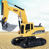 Remote Control Excavator Digger Construction RC Truck Vehicle Toys for Kids Gift