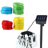 6M 30LEs Solar LED String Fairy Lights Garden Lantern Hanging Xmas Chinese Style Outdoor -Multicolor