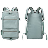 Large Capacity Travel Backpack Sport Gym Bag with Shoe Compartment-Green