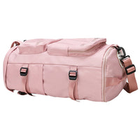 Large Capacity Travel Backpack Sport Gym Bag with Shoe Compartment-Pink