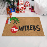 Christmas Grinch Hand Welcome Doormat Floor Mat Rug Christmas Home Decoration -Style 1