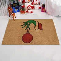 Christmas Grinch Hand Welcome Doormat Floor Mat Rug Christmas Home Decoration -Style 3