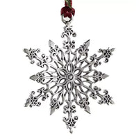 Christmas Tree Hanging Pendant Solid Metal Xmas Ornaments Decorations -Style 1