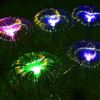 5pcs Solar Fireworks Fairy String LED Lights Jellyfish Garden Stake Outdoor Lamp