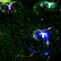 5pcs Solar Fireworks Fairy String LED Lights Jellyfish Garden Stake Outdoor Lamp