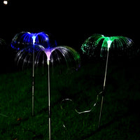 5pcs Solar Fireworks Fairy String LED Lights Jellyfish Garden Stake Outdoor Lamp