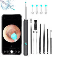 Wax Removal Tool Camera 3.3mm HD Ear Scope Otoscope with Light-Black