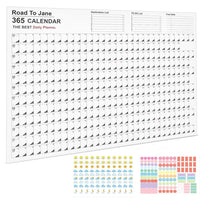 2023 Wall Year Planner Poster Yearly Wall Calendar with Stickers