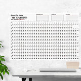 2023 Wall Year Planner Poster Yearly Wall Calendar with Stickers