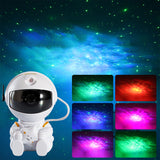 Astronaut Projector Starry Sky Galaxy Projection Lamp Night Light with Remote Control for Bedroom Decor-Style 1-White