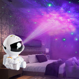 Astronaut Projector Starry Sky Galaxy Projection Lamp Night Light with Remote Control for Bedroom Decor-Style 1-White