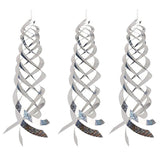 3 Pcs Silver Rotating Reflective Rod Bird Repeller Bird Spiral Reflectors Scare Tools