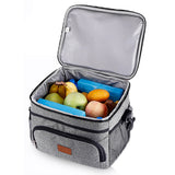 15L Outdoor Insulated Lunch Bag Thermal Bag Food Container Cooler Bag Camping Picnic Bag