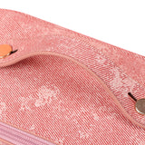 Large Opening PU Leather Makeup Bag-Pink