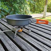 10Pcs Portable Camping Cookware Set for Outdoor Camping Hiking Picnic Orange