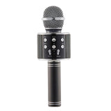 Kids Portable Bluetooth Wireless Karaoke Microphone with LED Lights Black